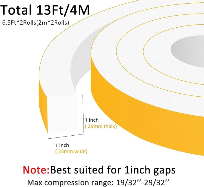 Window Insulation Weather Stripping, High Density Insulation Tape - Image 5