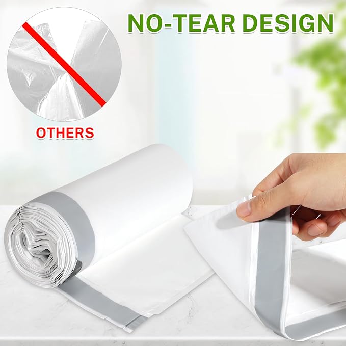 15 Gallon Tall Kitchen Trash Bags Drawstring - Image 2