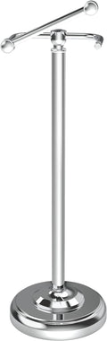 Toilet Paper Holder Stand, Polished Chrome Toilet Paper Holder Free Standing by WZKALY