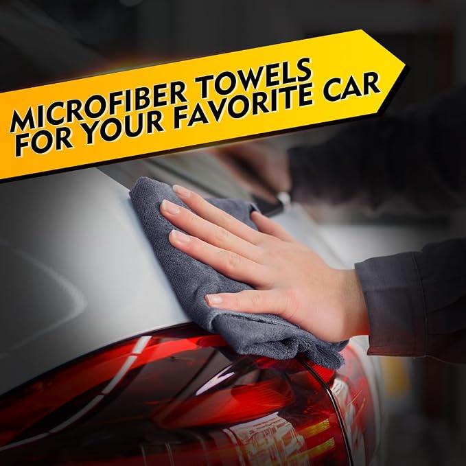 HOMEXCEL Microfiber Cleaning Cloth 12 Pack, 12.5 x 12.5 inch Microfiber Towels - Image 3