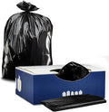 Plasticplace Contractor Trash Bags 40-45 Gallon │ 3.0 Mil │ Black Heavy Duty by Plasticplace