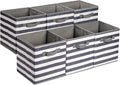 Amazon Basics Cube Organizer Storage Bins Handles, Collapsible Fabric by AmazonBasics