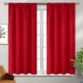 BGment Red Blackout Curtains 54 Inches Length by BGment