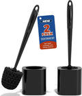 Toilet Brush, 2 Pack Toilet Brush and Holder Set Bathroom Accessories, Toilet by Holaloha