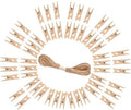 DurReus 50PCS 1.4inch Small Natural Wooden Clothespins by Unknown