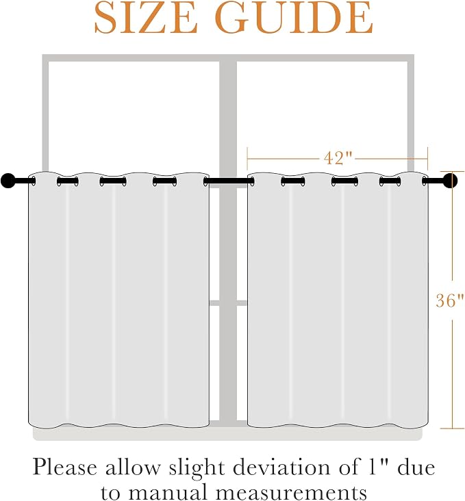 PONY DANCE Blackout Small Window Curtains - Image 2
