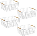 LeleCAT White Wire Baskets for Organizing by LeleCAT