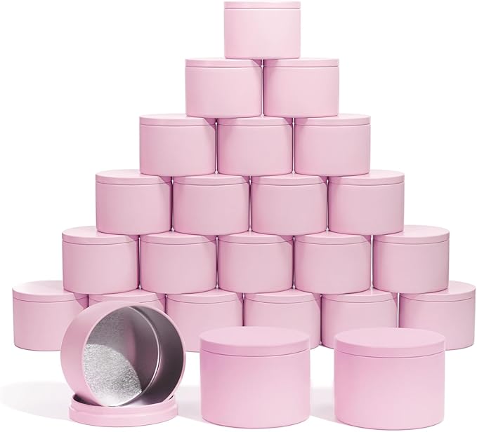 Aroparc Candle Tins with Lids, 24 Pack 8oz Seamless Candle Containers by Tobeno1candlemakingsupplier