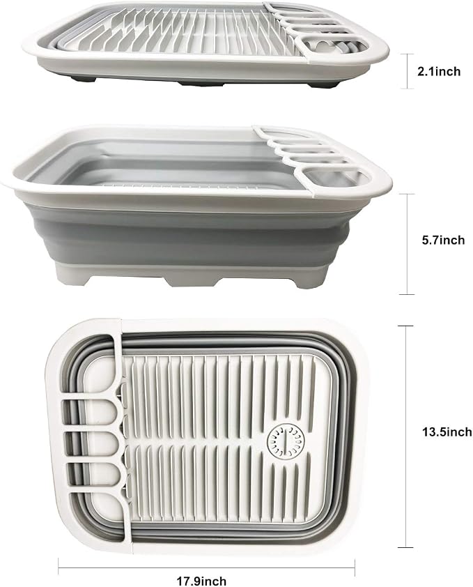 SAMMART 12L Collapsible Dish Drainer - Image 4