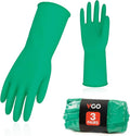 Vgo... 3-Pairs Reusable Household Gloves, Rubber Dishwashing gloves, Extra by Vgo