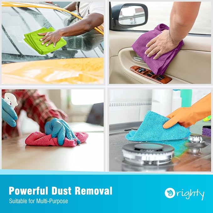 Orighty Microfiber Cleaning Cloth Pack of 60, Microfiber Towels - Image 5