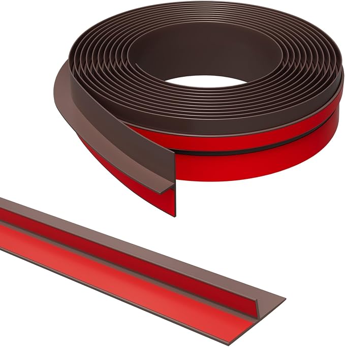 T-Shaped Door Draft Stopper, 1.97 in x 40 Ft Silicone Seal Strip by Elvone