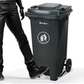 32 Gallon Step-On Large Outdoor Trash Can by PlasticPrince