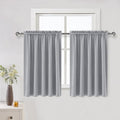 DWCN Silver Grey Short Blackout Curtains by DWCN