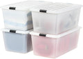 IRIS USA 91 Qt Stackable Plastic Storage Bins by IRISUSA