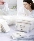 Premium Compressed Towel Tablet, Essential Face Washcloths by QUALIALL