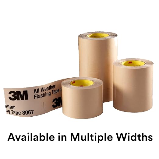 3M All Weather Flashing Tape 8067, 9 in x 75 ft, 1 Roll, Adhesive Backed Split - Image 6