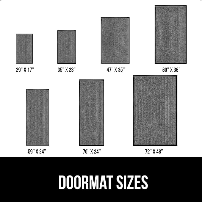 GORILLA GRIP Traffic Guard Door Mat, Heavy Duty Welcome Mats, Commercial Office - Image 6