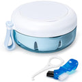 Leak Proof Denture Cup Kit Portable Retainer Case Perfect by netceem