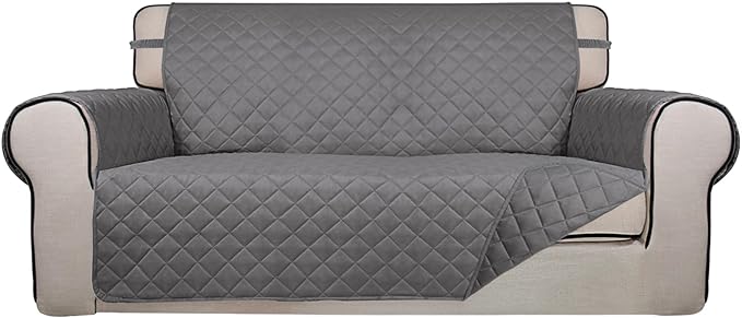PureFit Reversible Quilted Sofa Cover, Water Resistant Slipcover Furniture by PureFit