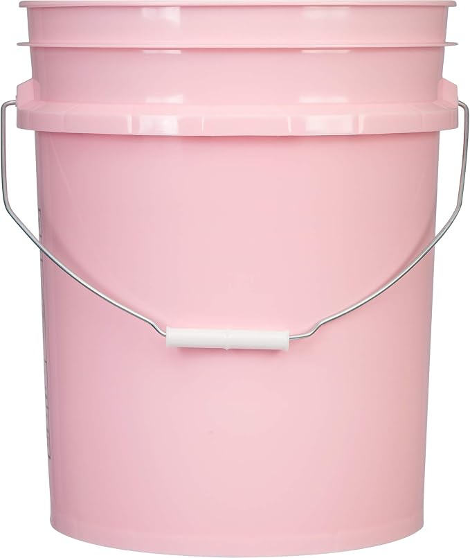 House Naturals 5 Gallon Pink Food Grade Bucket Pail - Image 4