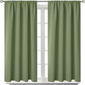 BGment Olive Green Blackout Curtains 45 Inch Length by BGment