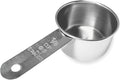 1/4 Cup Stainless Steel Measuring Cup | Sturdy Metal 60 ml | 60 cc | 2 oz | by Knupp+Co.