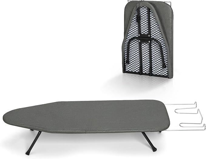 Small Ironing Board Foldable, BlissBoard Tabletop Iron Board by BlissBoard