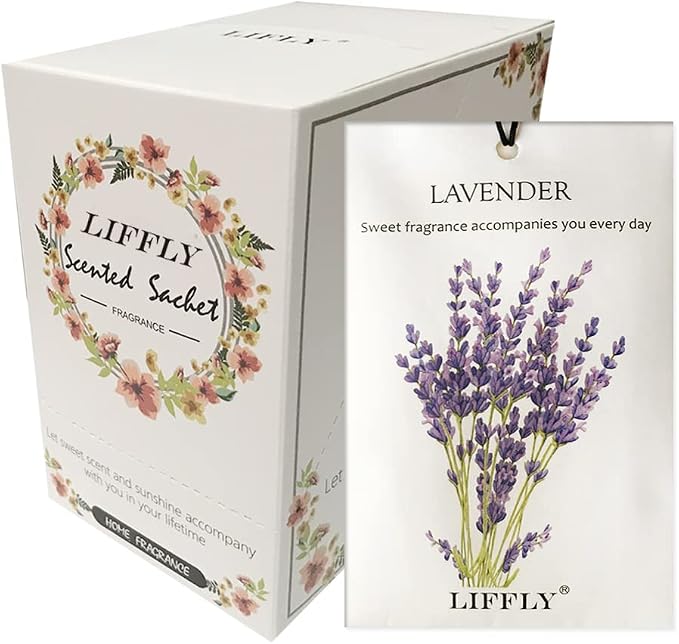 14 Packs Scented Sachets for Drawers and Closets Lavender, Sandalwood, Gardenia by Unknown