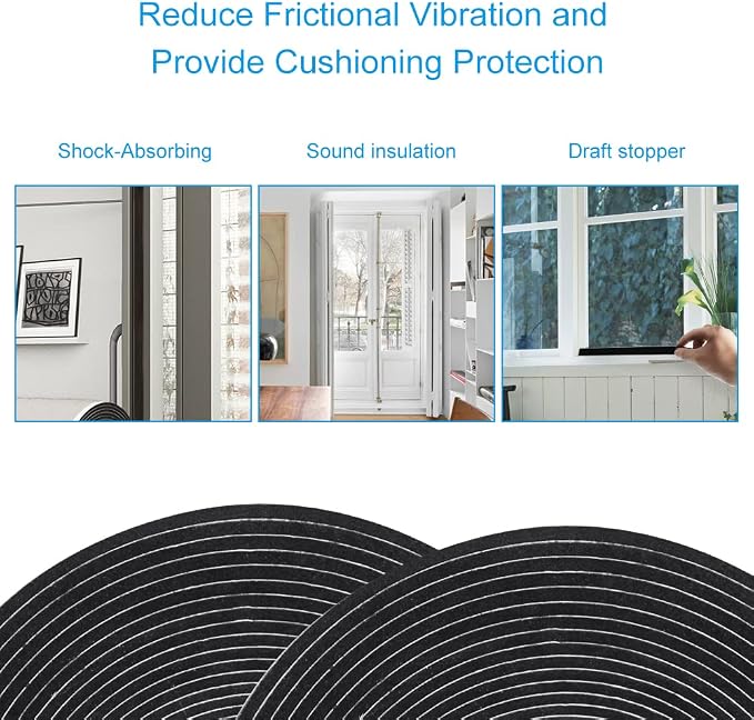 Seal Foam Tape, 1/2 Inch W x 1/16 Inch T Weather Stripping - Image 5