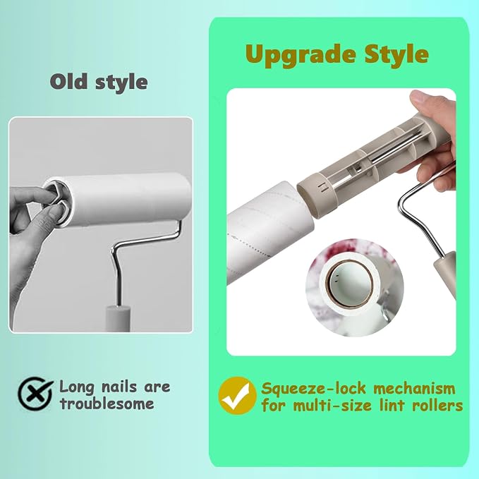 Extra Sticky Large Surface Lint Roller, 6.3'' Giant Lint Roller - Image 5