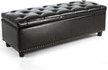 BELLEZE 47" Storage Ottoman, Storage Bench by BELLEZE