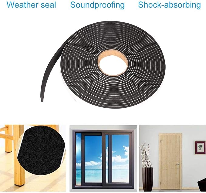 Seal Foam Tape, 1/2 Inch W x 1/8 Inch T Weather Stripping - Image 5