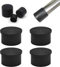 4 Pcs 2" Round Rubber Chair Leg Caps, PVC Table Leg Covers, Flexible & by BOPOREAE