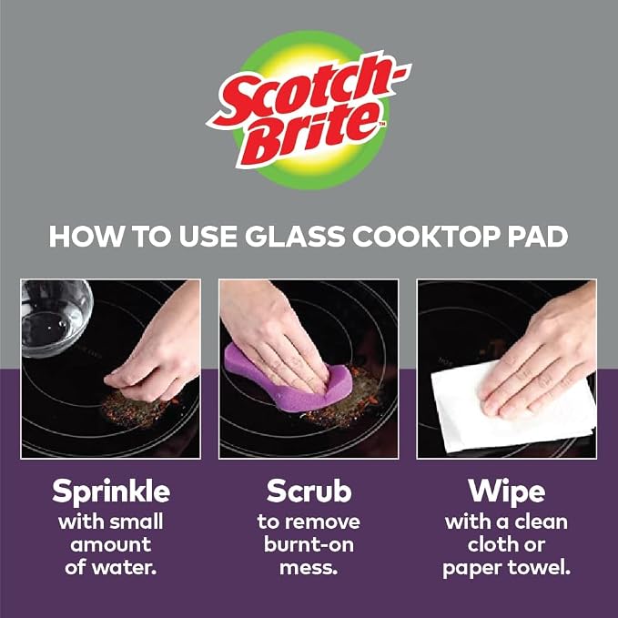 Scotch-Brite™ Glass Cooktop Pads, 4.1 in x 3.4 in x 1 in - Image 3