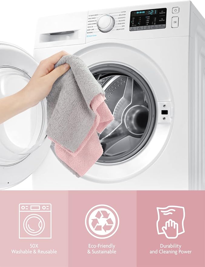 Fantasticlean Microfiber Cleaning Cloth Roll -75 Pack, Tear Away Microfiber - Image 8