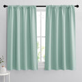 RYB HOME Room Darkening Kitchen Curtains, Farmhouse Small Window Drapes Rod by RYBHOME