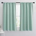 RYB HOME Room Darkening Kitchen Curtains 54 inch Length, Durable Privacy Window by RYBHOME
