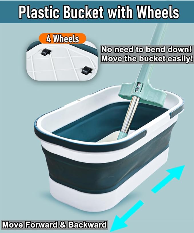 Collapsible Mop Wash Basin Bucket - Image 2