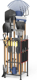 Garden Tool Organizer, Metal Yard Tool Organizer, Holds 50 Long-Handled by Lovind