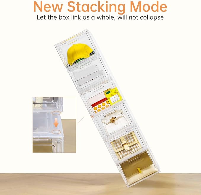6 Pack Closet Organizers and Storage, Clothes Organizers and Storage, Plastic - Image 6
