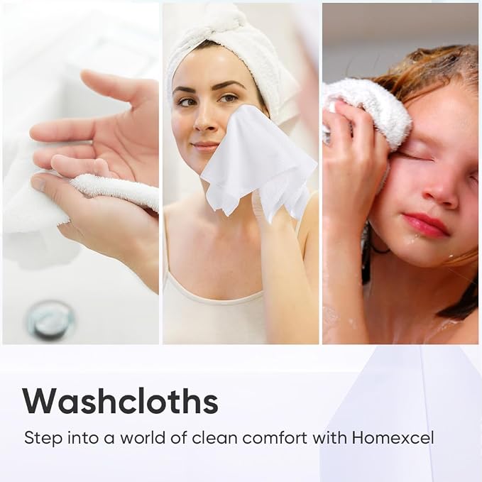 HOMEXCEL Microfiber Washcloths 12 Pack, Highly Absorbent and Soft Face Towel - Image 6
