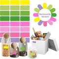 STARLIBOO Removable Freezer Labels, 1x2 Inch Color Coding Removable Labels Easy by STARLIBOO