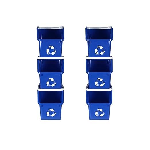 6 Gallon Stackable Recycling Bins by SturdyEssentials
