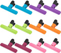 Chip Clips, 12 Pack Large Food Clips, Snack Bag Clip, Plastic Heavy Duty Seal by EWOID