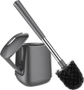 SetSail Toilet Brush and Holder, Self Closing Lid Toilet Bowl Brushes Holder by SetSail