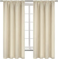 BGment Beige Blackout Curtains 63 Inches Length by BGment