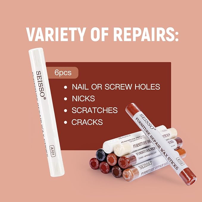 SEISSO Furniture Repair Crayon, Scratch Repair Wax, Furniture Marking Repair - Image 2