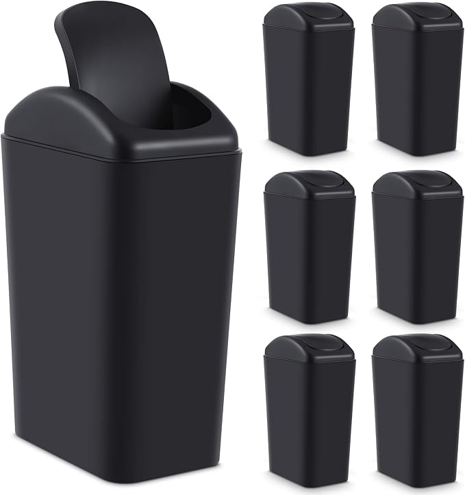 Hoolerry 2 Pcs 3 Gallon/12 Liter Small Trash Can Plastic Kitchen Garbage by Hoolerry