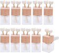 10 Pack, 8ml Matte Glass Car Air Freshener Perfume Clip Diffuser, Empty by Furnido